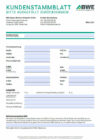 Kundenstammdatenblatt BWE Handwerker Partner | BWE, Unterschleißheim
