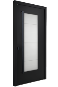 Produktbild Bayerwald Aluminium Haustüre schwarz mit mittigem GlaseinsatzProduktbild Bayerwald Holz-Alu-Fenster | BWE, Unterschleißheim